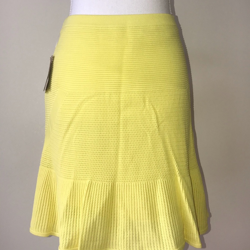 Rachel Roy yellow knit skirt